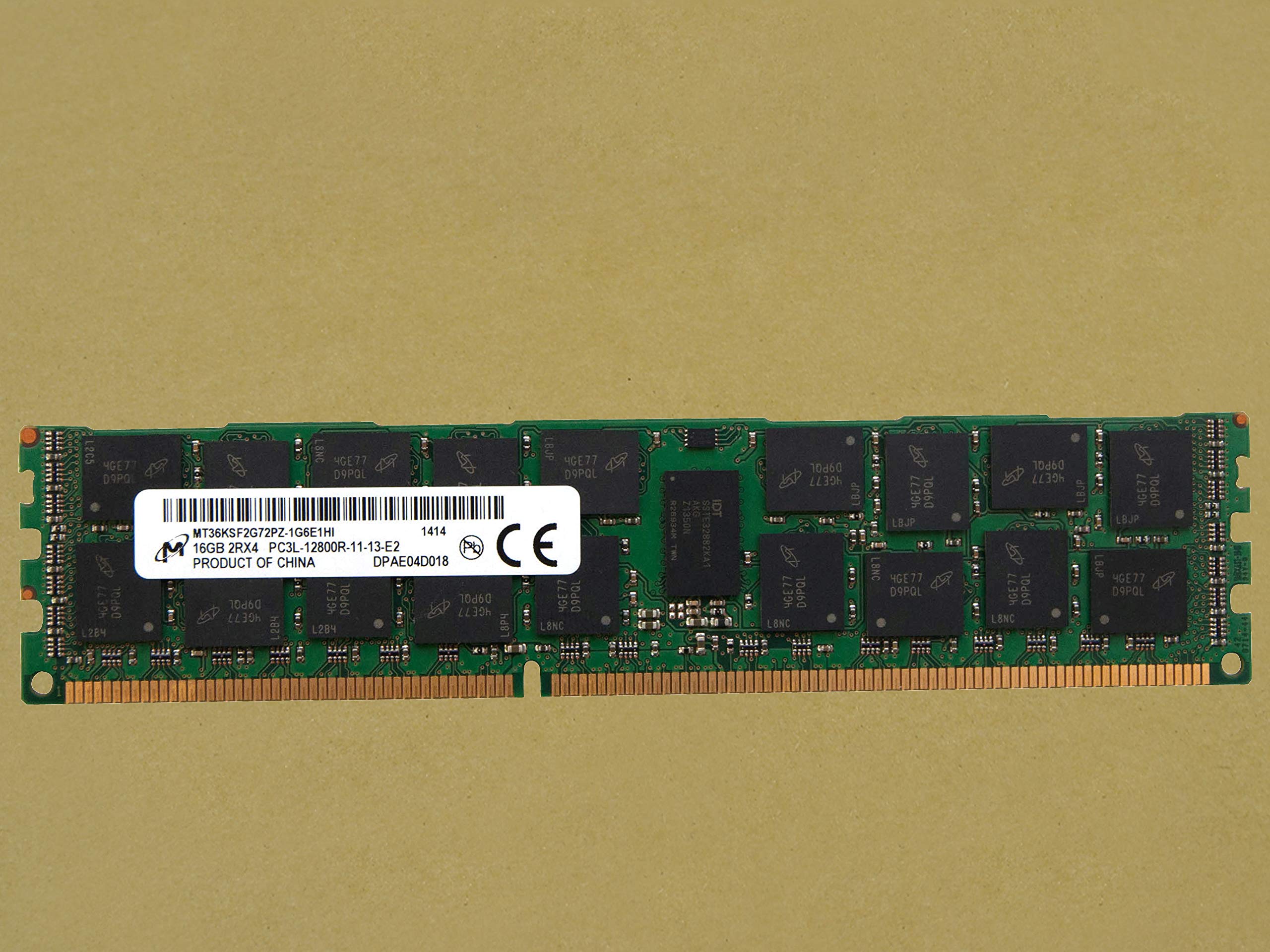 MICRON 16GB PC3L-12800R DDR3-1600 Registered ECC Memory