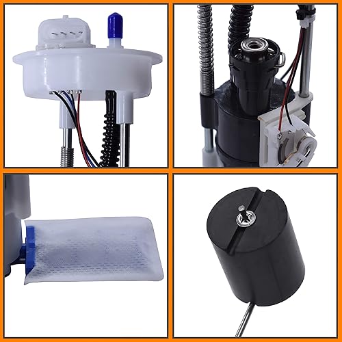 Miniatura 2 de FOKES Conjunto de bomba de combustible eléctrica con sello de tanque de repuesto para Polaris GEM L16GM1400 GASRanger 900 XPRanger Crew 1000XP PSRZR