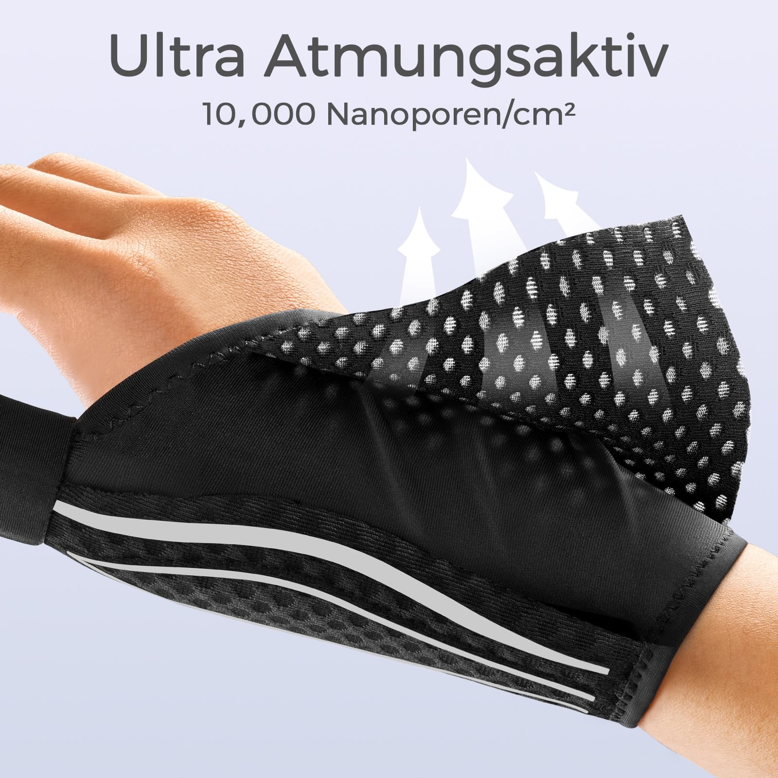 FREETOO Stabil-Dünn Daumenbandage Rechts Damen Herren, Daumenorthese Rechts für Arthrose, Rhizarthrose, Schnappdaumen, Karpaltunnel, Bandage Daumen Sehnenscheidenentzündung, Kapselriss (Weiß M)