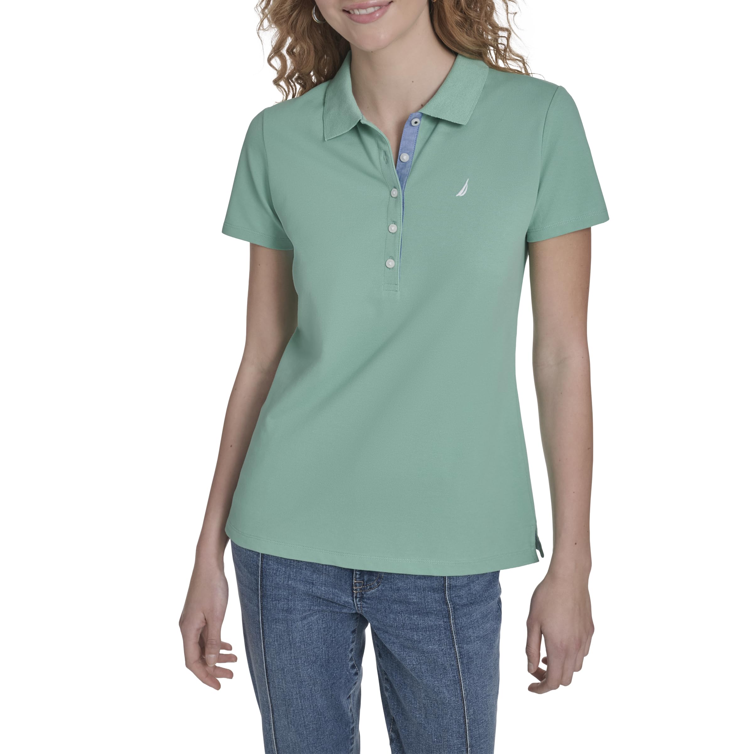 Women's Short Sleeve Cotton Polo Shirt