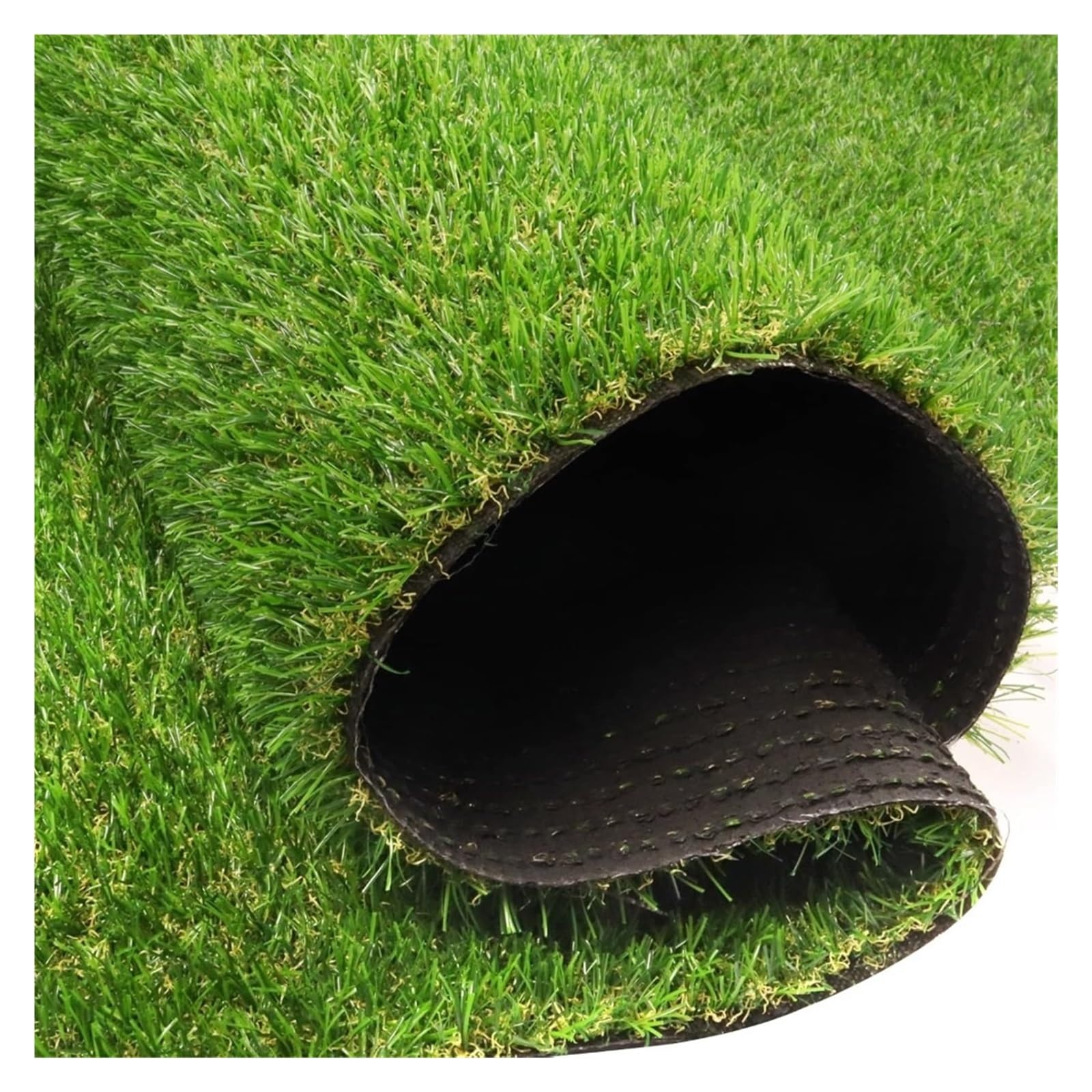 GYTTDERFL Artificial Turf Artificial Turf Grass Indoor Outdoor 7 ft x 15 ft, 0.8 inch Realistic Synthetic Fake Grass, Artificial Lawn Rug Dog Pets Mat
