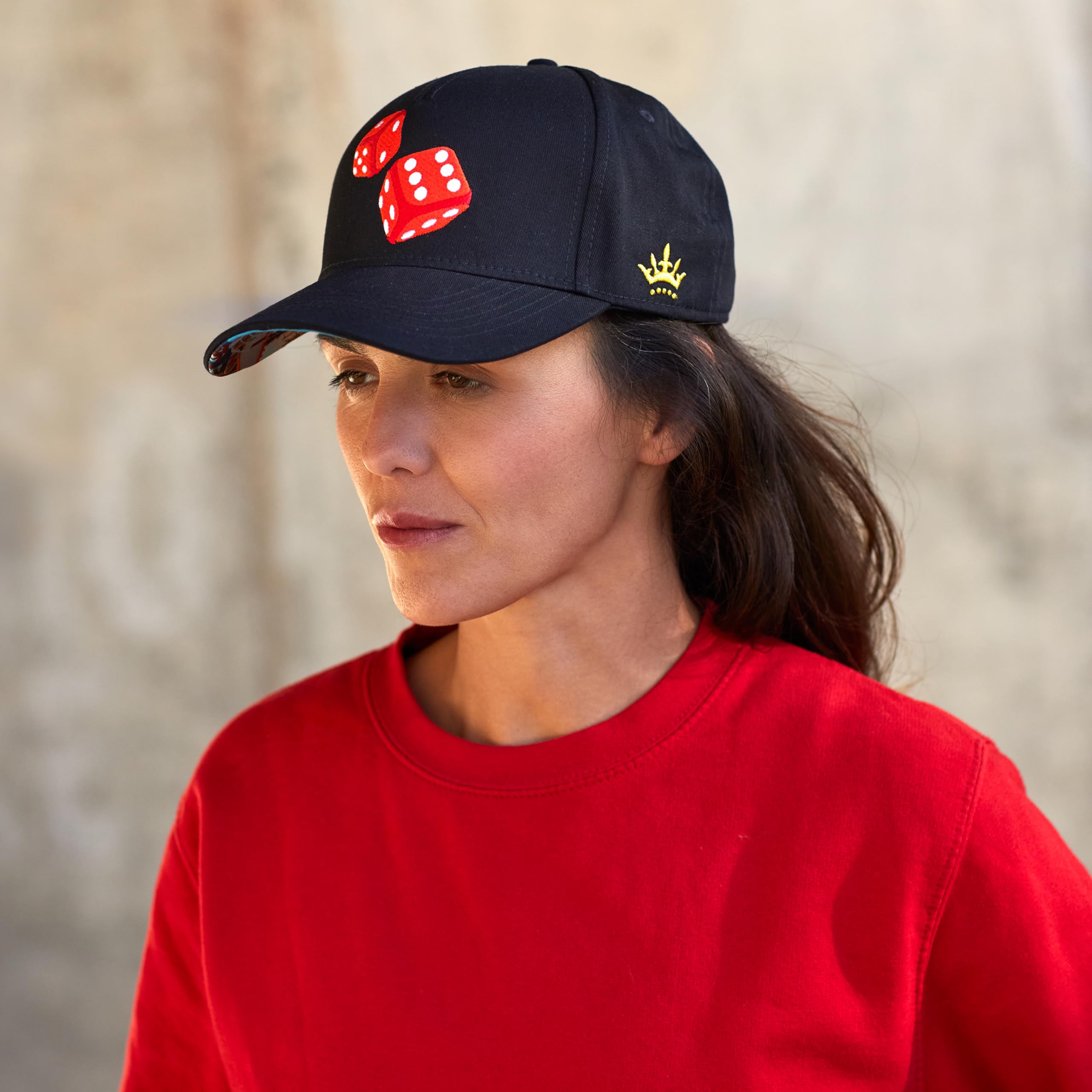 Cadency® Gorra de béisbol Las Vegas Craps, para hombre y mujer, color negro, unisex, talla ajustable, Negro , Talla única