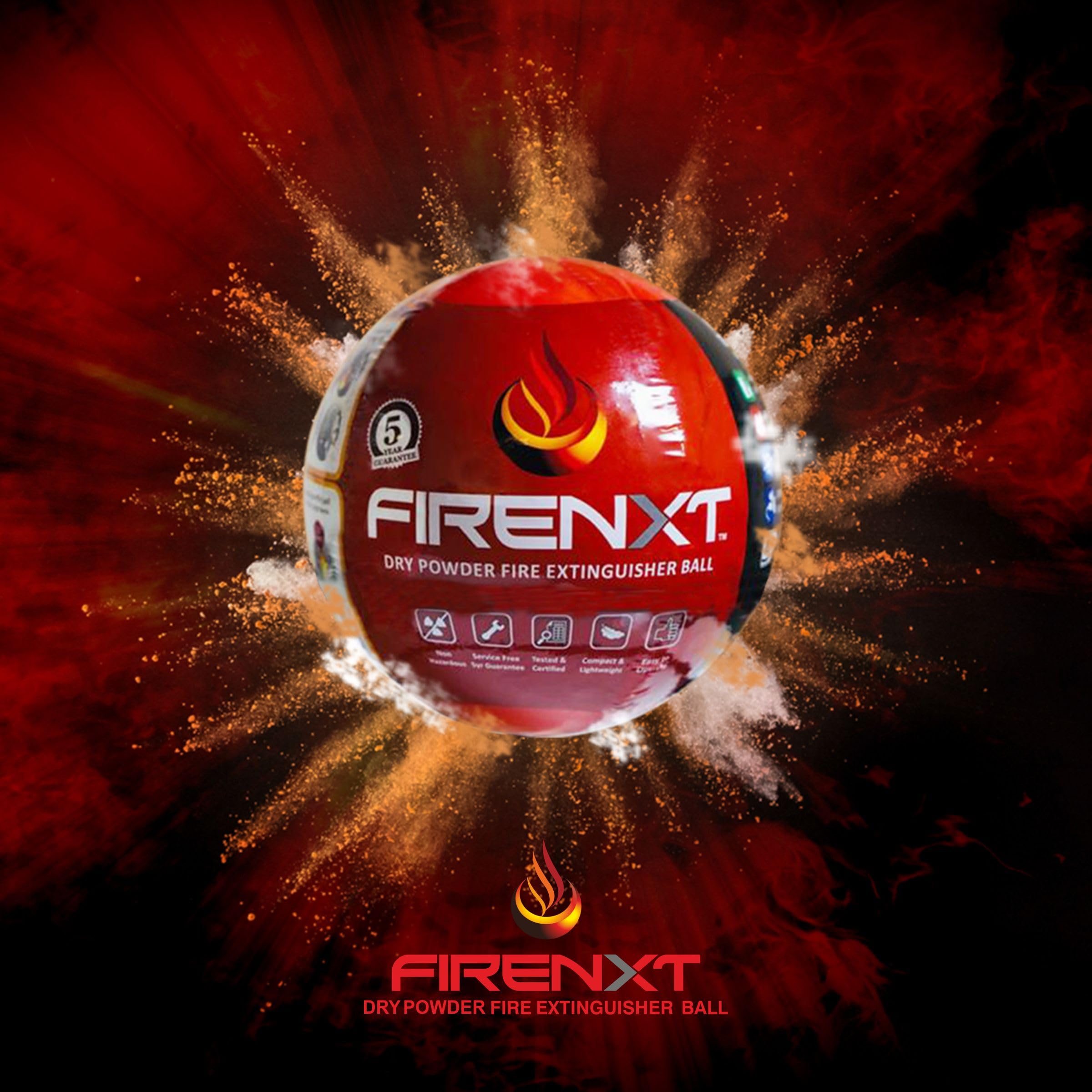 FireNXT Fire Extinguisher Ball with New Australian Technology (Red, 1.2 kg, Diameter: 150mm) (B0BG28VW51) Amazon Price History, Amazon Price Tracker
