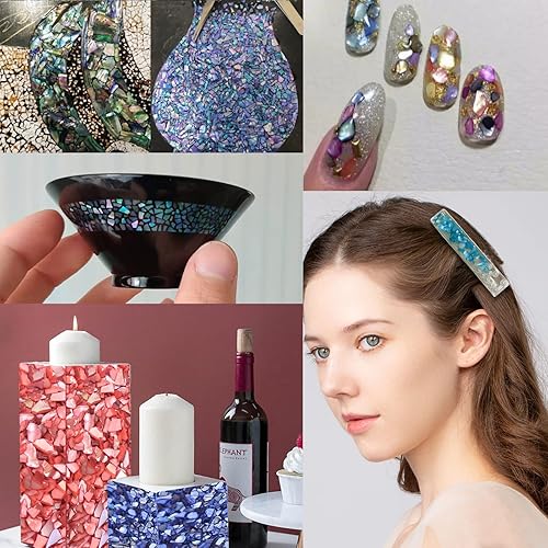 Miniatura 5 de Conchas trituradas para manualidades, pequeñas conchas naturales trituradas, conchas marinas para decorar bodas, rellenos de jarrones, playa, bodas,