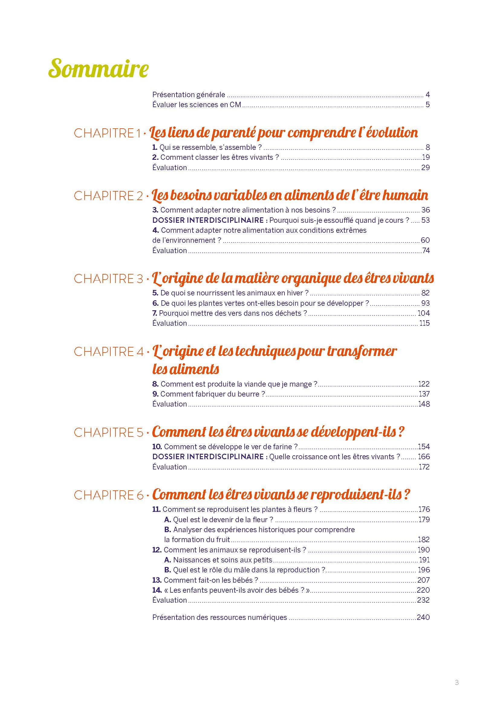 Sciences CM - Le vivant (+ ressources numériques)