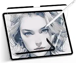 Adeway Protetor de Tela Magnético com Sensação de Papel para iPad Air 13" (M2-M3, 2024-2025) – Película Fosca Removível para Apple Pencil, Anti-Reflexo, Compatível com 6ª-7ª Geração
