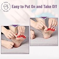 Vista 33 de Dr. JK- Separador de dedos de gel ToePal, 2 pares, espaciadores de dedos, corrector de juanetes