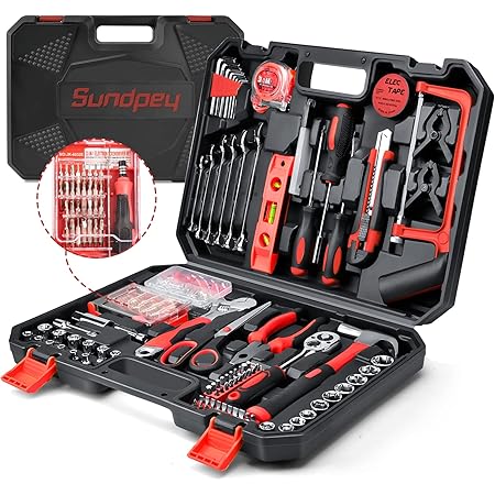 DEKO Cassetta Attrezzi 126 Pezzi Con Trapano Avvitatore 8V - Set Completo Per Fai Da Te - Foto 3