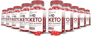 (10 Pack) Go 90 Keto ACV Gummies Advanced Formula 1000MG Go90 Keto Gummies Apple Cider Vinegar Formulated with Pomegranate Beet Juice Powder B12 Vegan Non GMO 600 Gummys