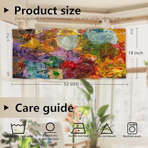 Miniatura 263 de Cenefas de cocina modernas con patrón de cobre marrón dorado para ventanas, cenefas opacas abstractas de marcas de arañazos y cortinas opacas