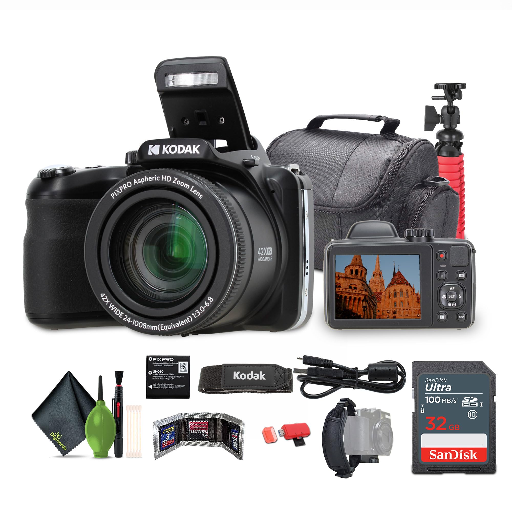 Amazon.com : Kodak PIXPRO AZ425 20MP 42x Zoom Vlogging Digital