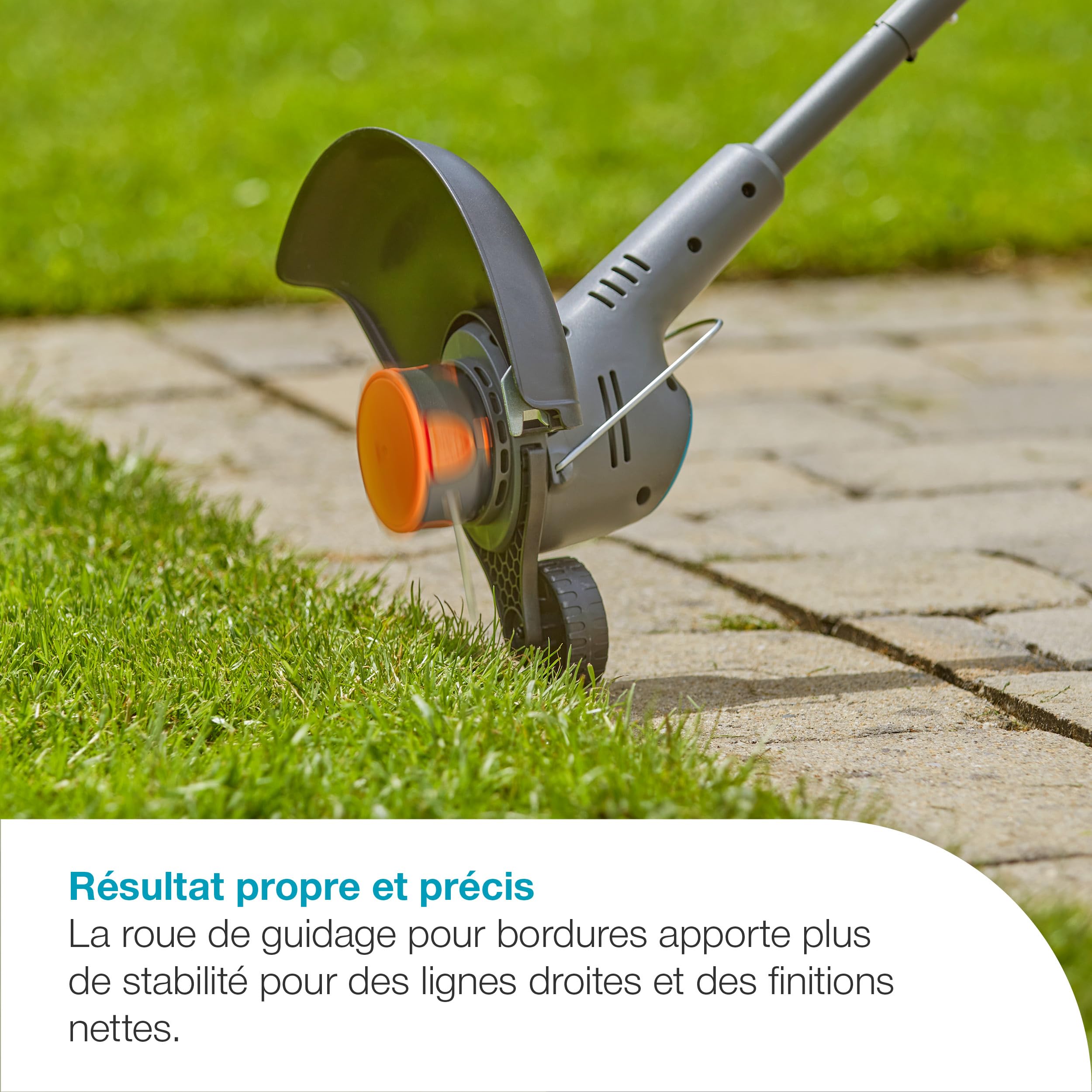 Gardena Coupe-Bordures sur Batterie EasyTrim 25/18V P4A - Kit prêt à l’Emploi: Léger, Mode Coupe et Bordures, Télescopique, Ergonomique, sans Fil (14704-20)