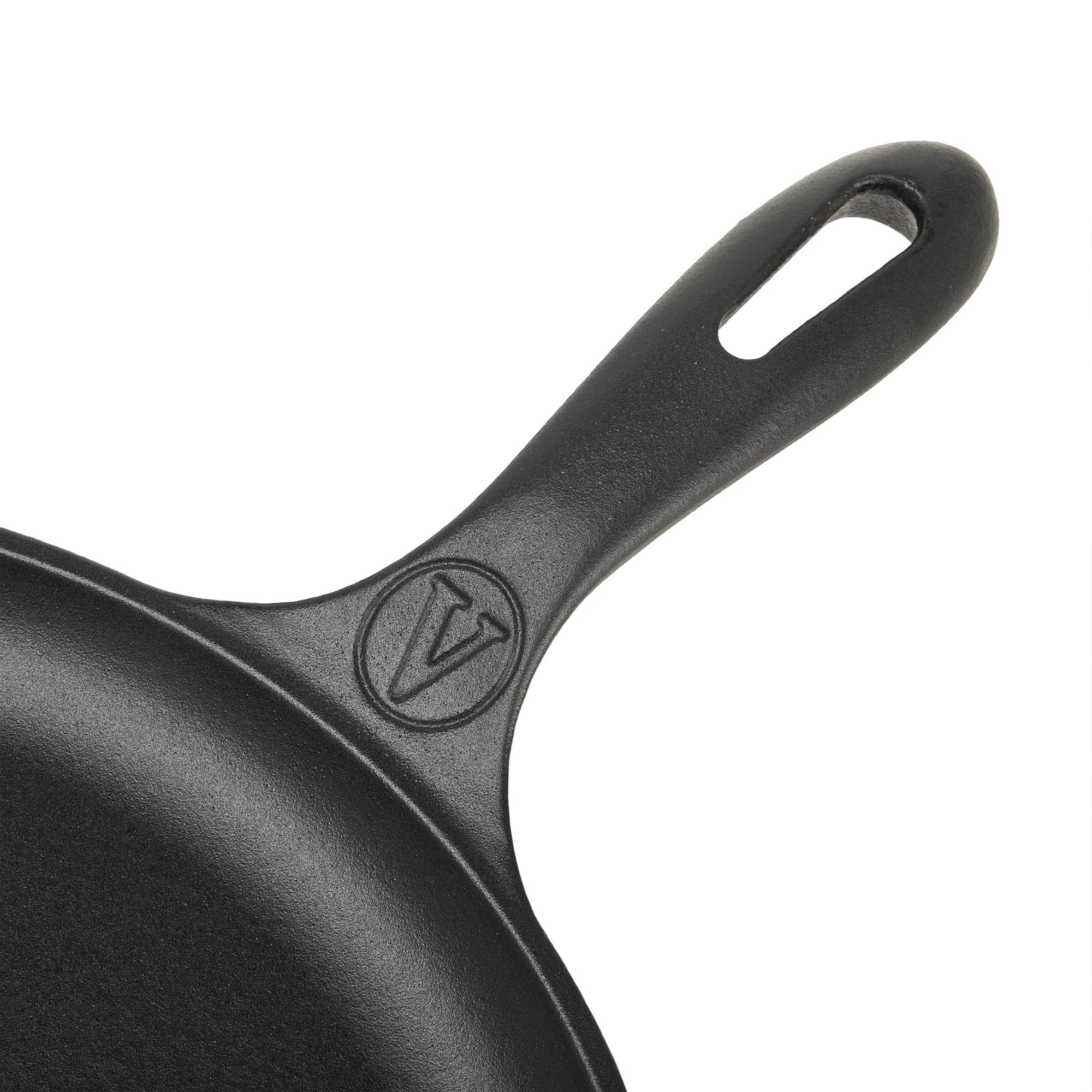 VICTORIA Padella per Grigliare Ghisa Smaltata Induzione Comal per Pizza 30cm, Omeletts, per Fuoco, Barbecue, Forno, Vetroceramica, Gas, Cast Iron Skillet Priva di Sostanze Tossiche e senza PTFE