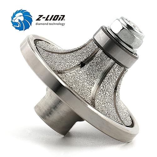 Vista 12 de Z-LION B25 1 "diamante mano perfil rueda router bit medio perfiler rueda para granito concreto mármol borde con 5/8 "-11 rosca
