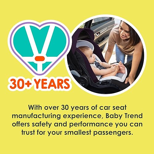 Miniatura 15 de Baby Trend Asiento de coche infantil de elevación segura, Dash Plum