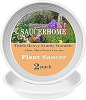 Vista 32 de 5 Packs Plant Saucer Pot Tray 6 8 10 12 14 16 19 20 Inch Plastic Flower Planter Saucers and Drip Trays for Indoors Outdoors, Heavy Durable Plant