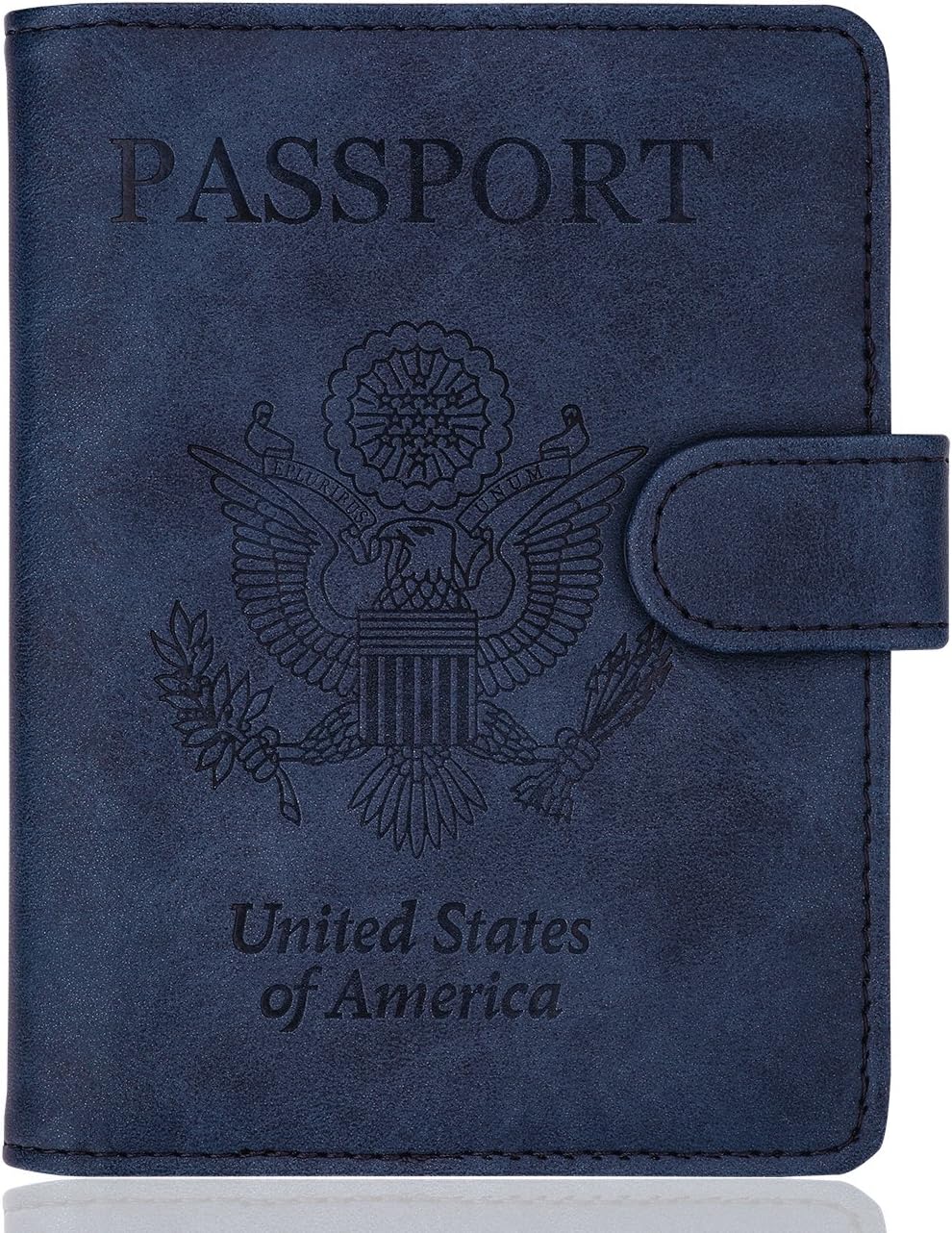 WALNEW Passport Holder Cover Case RFID Passport Travel Wallet, Navy Blue WALNEW Passport Holder Cover Case RFID Passport Travel Wallet, Navy Blue