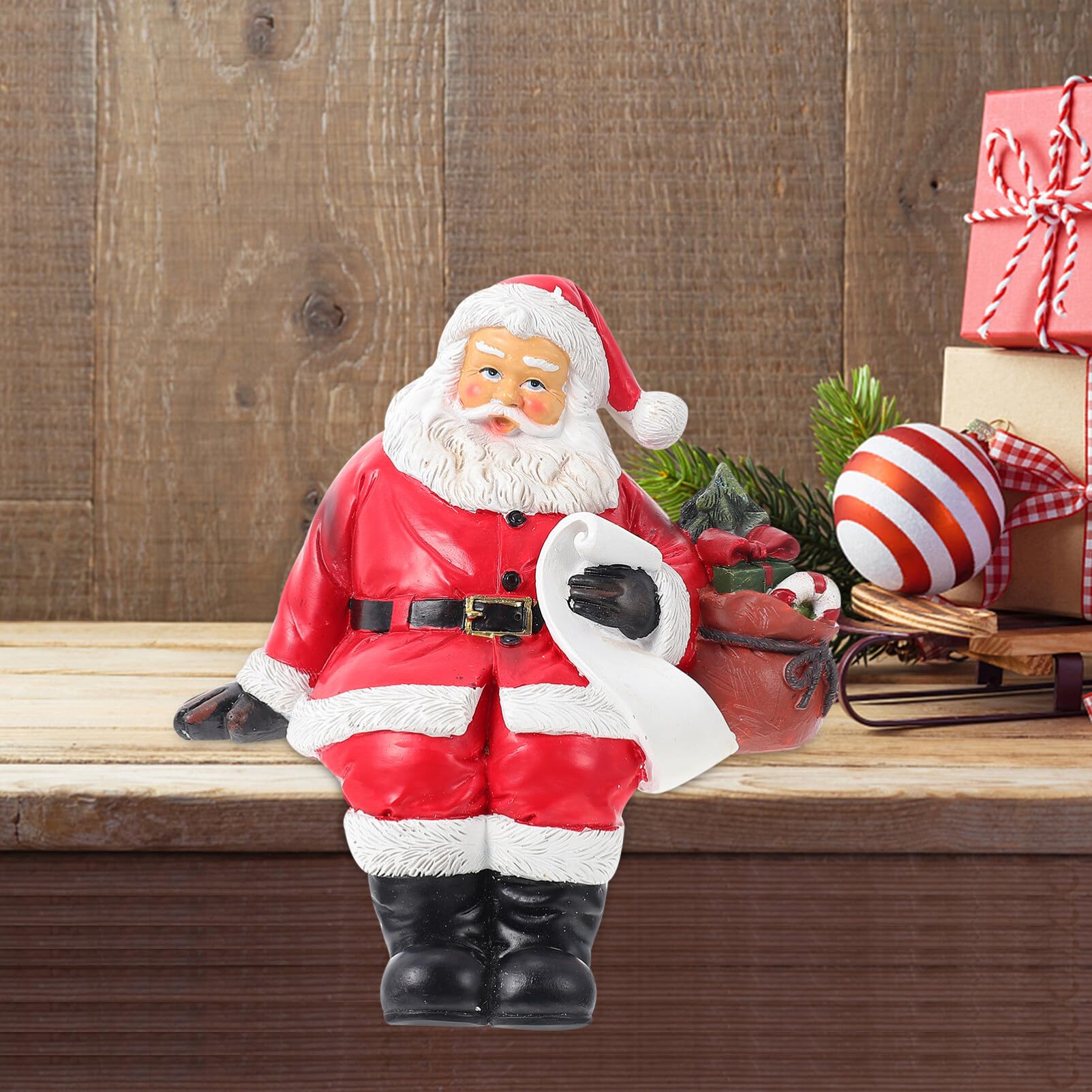 Weihnachtsmann Handtasche Baby Puppe Kinder Schreibtisch Top Weihnachtsmann Puppe Figur Weihnachten Party Ornament Weihnachten Weihnachtsmann Tischfigur Weihnachtsmann