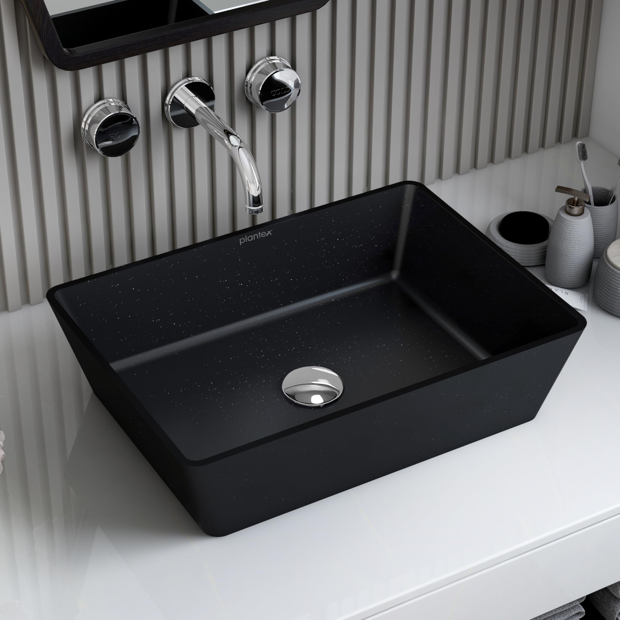 Plantex Quartz Basin - Brown Matte Washbasin -10 Plantex Quartz Basin - Brown Matte Washbasin -10