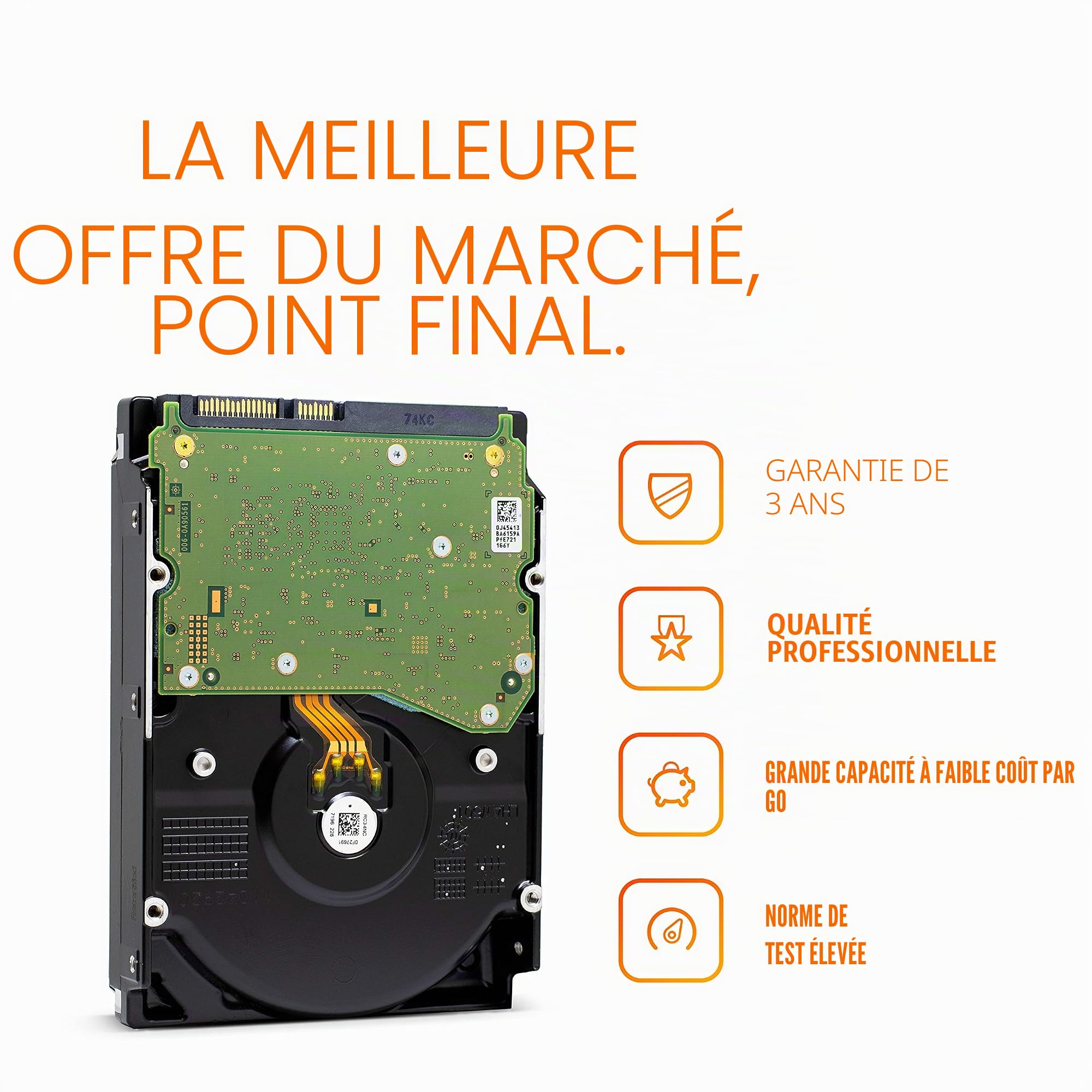 Western Digital Ultrastar HC510 10To (Reconditionné) - Disque dur interne - 10 TB - Disque dur mécanique - SATA