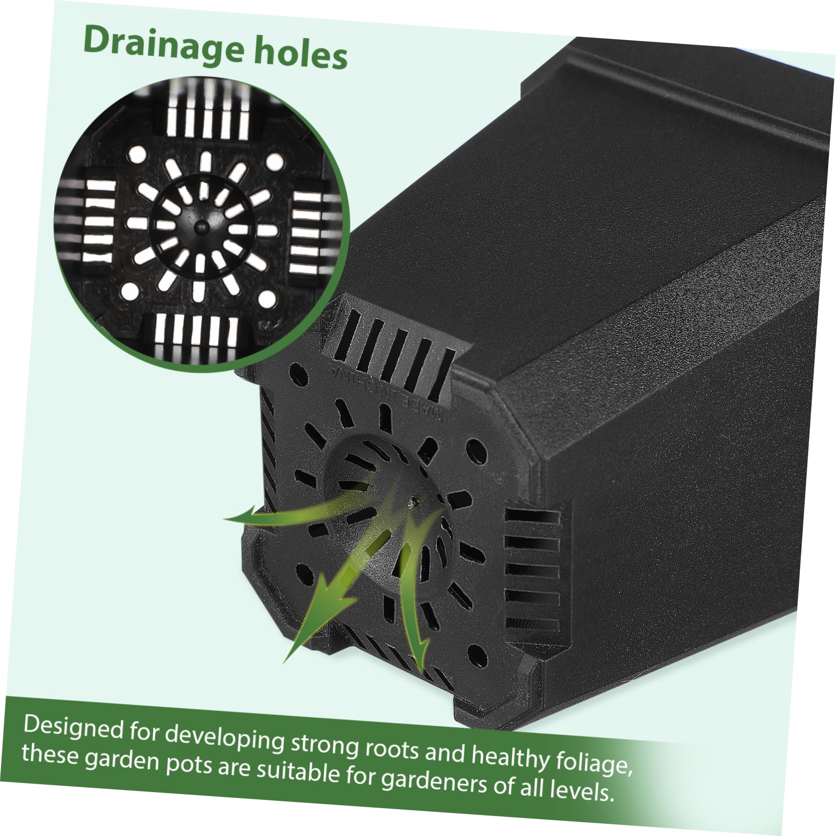 SUPVOX Petit Pot De Fleurs Succulent Semis Plantes Planteur Usine Pots De Jardin Jardinières avec Drainage Et Plateau Pot De Fleurs De Pépinière Pots De Tourbe Plastique 5pcs