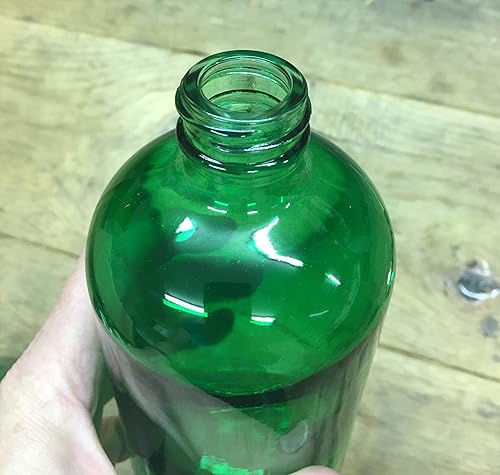 Miniatura 5 de Dispensador de jabón de vidrio con bomba de metal, botella de loción de vidrio de 16 onzas