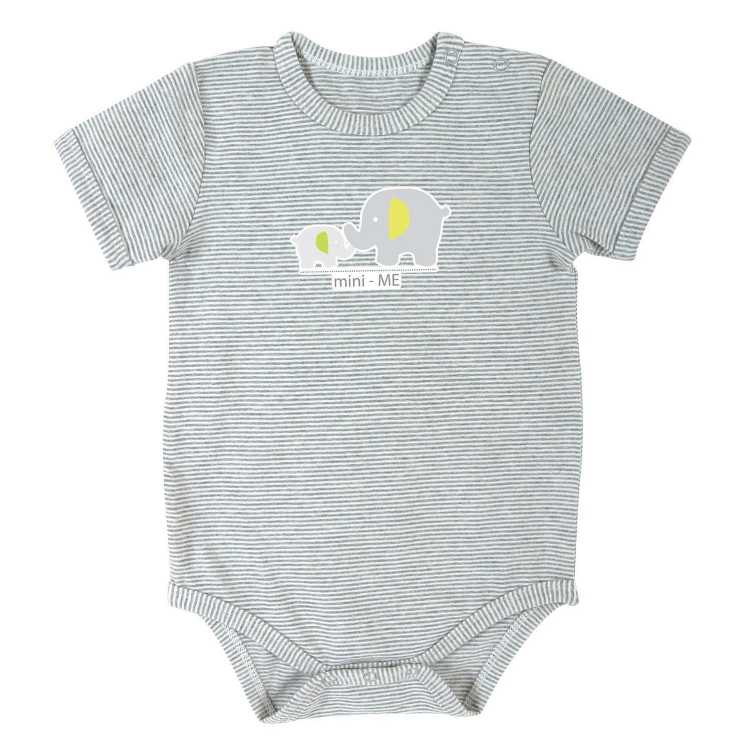 Gray Snapshirt-Style Diaper Cover with Elephant Kuwait Ubuy
