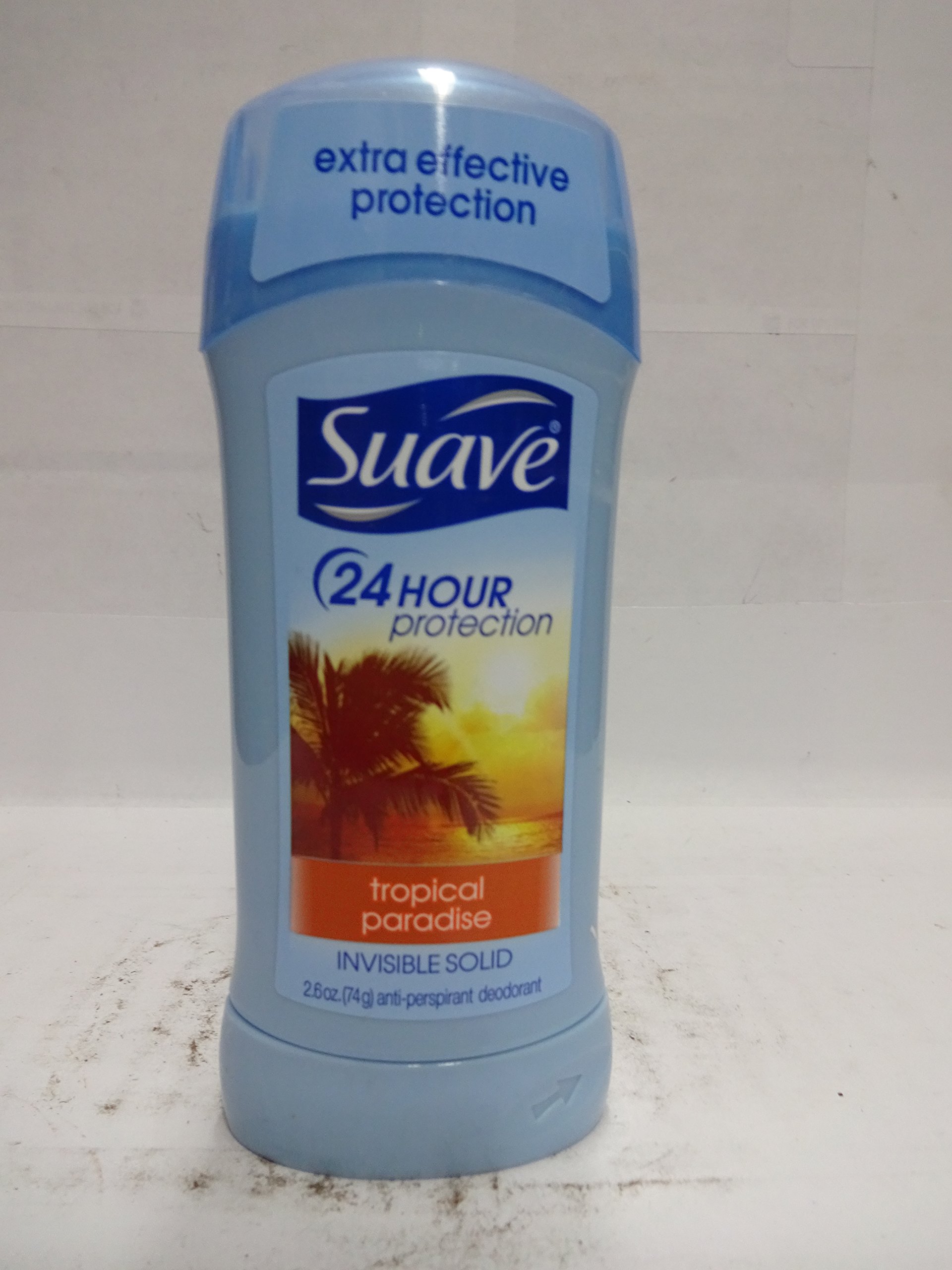 SuaveDeodorant 2.6 Ounce 24Hr Tropic Paradise Invis. Solid (76ml) (6 Pack)