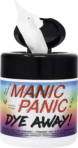 Miniatura 3 de MANIC PANIC Dye Away - Toallitas removedoras de tinte para el cabello, sin amoníaco, para adultos, elimina el color semipermanente y permanente de