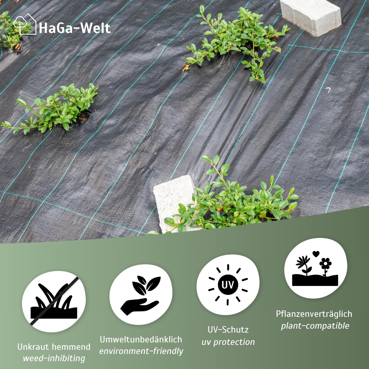 Green Thumbz Telo Anti Erbacce - Telo Pacciamatura (1m x 100m) 100gsm