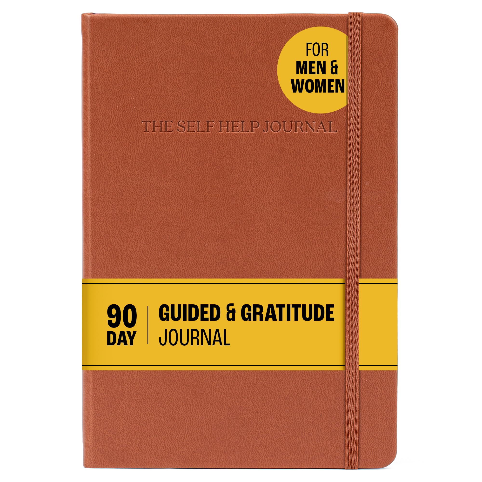 Diario guiado y de gratitud de 90 días para mujeres y hombres | Diario de autocuidado con indicaciones, afirmaciones, rastreadores de amabilidad y planificador de crecimiento