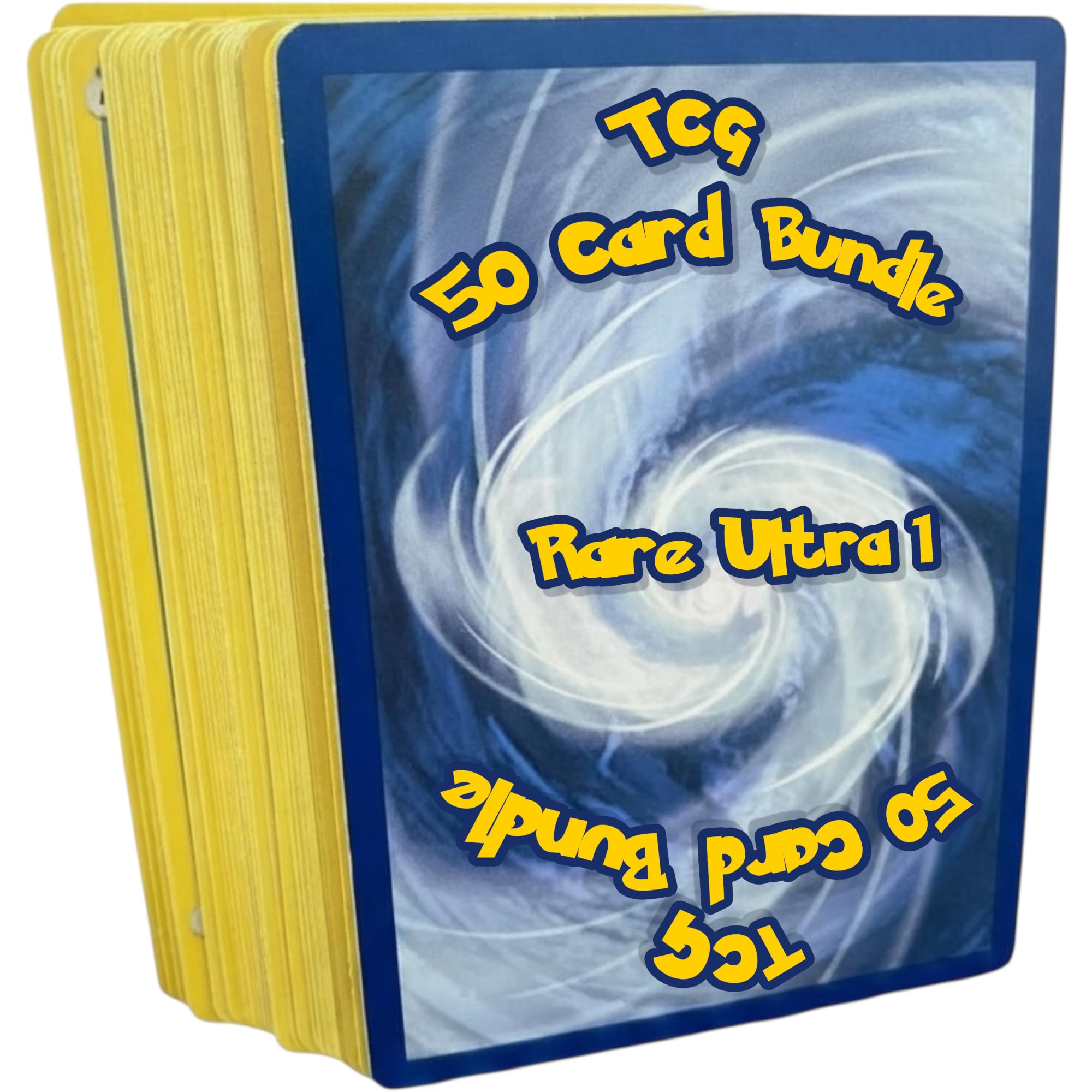 Premium 50 Assorted Trading Cards Bundle + 1 Ultra Special Rare Card (EX GX V VMAX or FULL ART) - Includes Holo & Shiny Cards + Card Cloud Insert (UR1) — image 1