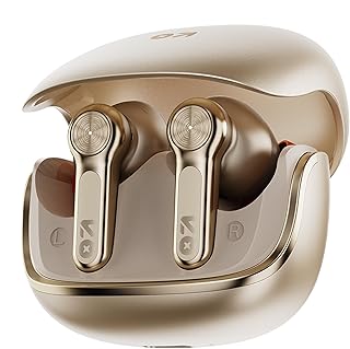 GOBOULT Raven in Ear TWS Earbuds with 70H Playtime, App Support, Quad Mic ENC, Dual Device Pairing, 10mm Bass Driver, 50ms...