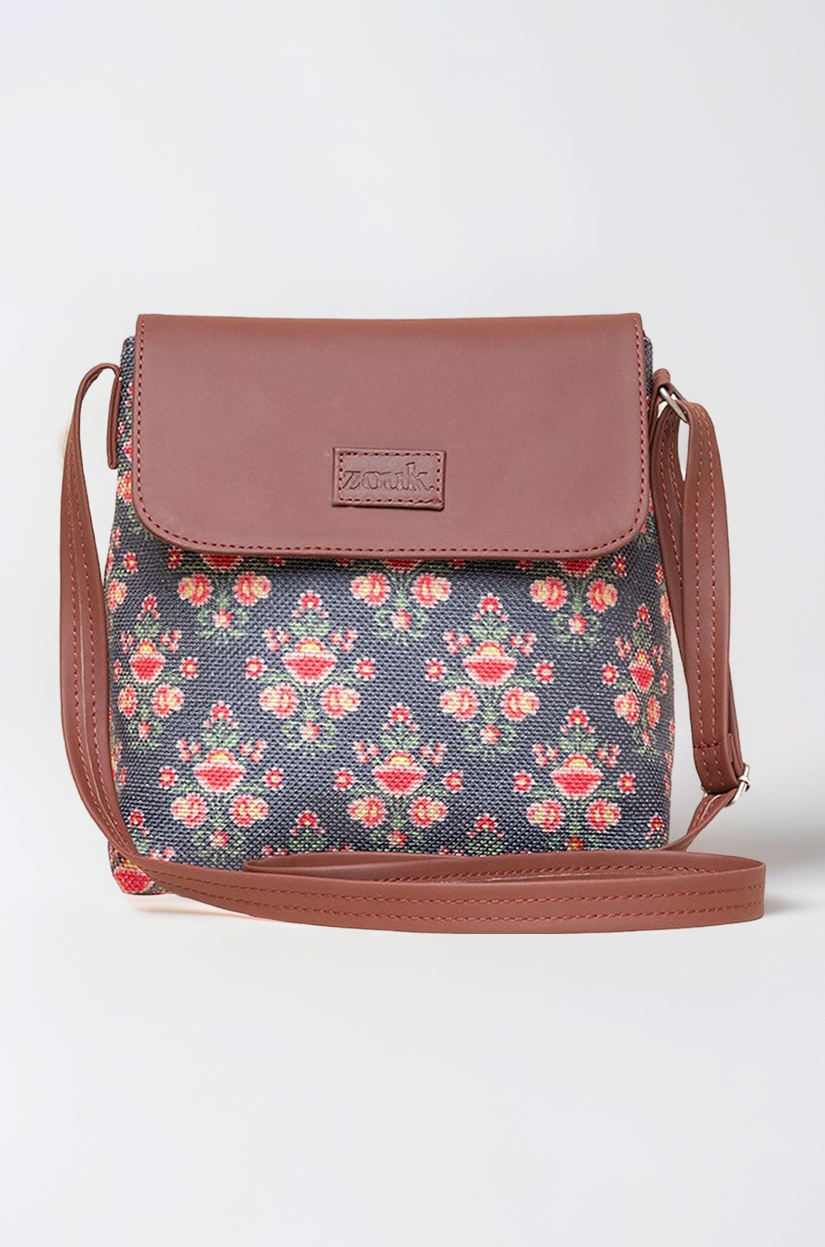 ZOUK Flap Sling Bag | Crossbody Bags for Women | Women's Handbags | Stylish | Vegan Leather Evening Bag | Travel & Office Use | Purse and Wallet |