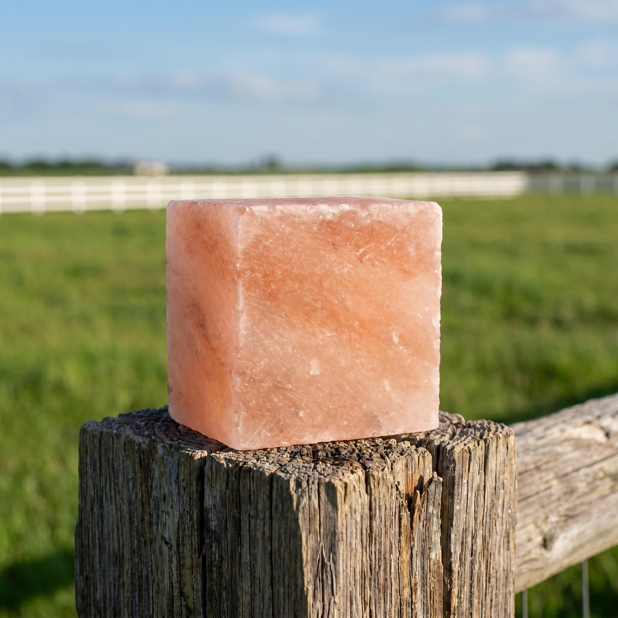 Bloque Mineral Rosa para Ganado como Conejillos de Indias y Caballos, Mejora Funciones Musculares y Nerviosas, Realza el Brillo del Pelaje