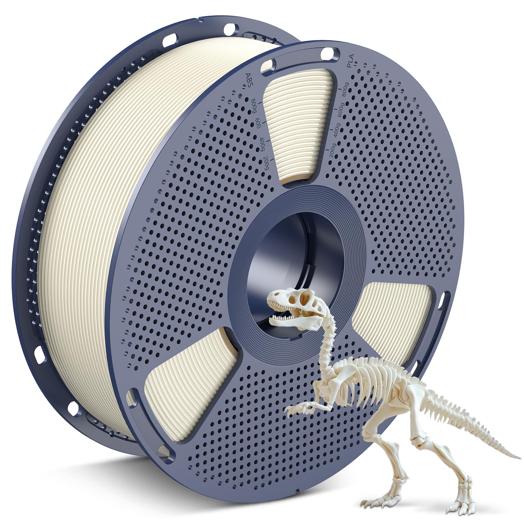 SUNLU PLA Filament 1.75mm, 3D Drucker Filament PLA 1.75mm +/- 0,02mm, Einfach zu Verwenden, Anfängerfreundlich, Passend Für Sie Meisten FDM 3D Drucker, 1KG Spule. (Knochenweiß)