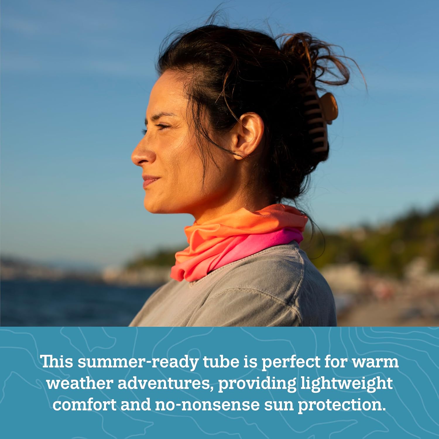Turtle Fur Comfort Shade Tube, Cooling Neck Gaiter UV Facemask, UPF 50+, Over 10 Ways to Wear