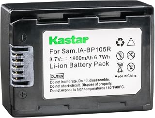 Kastar IA-BP105R Battery for Samsung HMX-F80, HMX-F90, HMX-F800, HMX-F900, SMX-F50, SMX-F53, SMX-F54, SMX-F500, SMX-F501, SMX-F530, SMX-F70, SMX-F700, HMX-H300, HMX-H303, HMX-H304, HMX-H305, HMX-H320