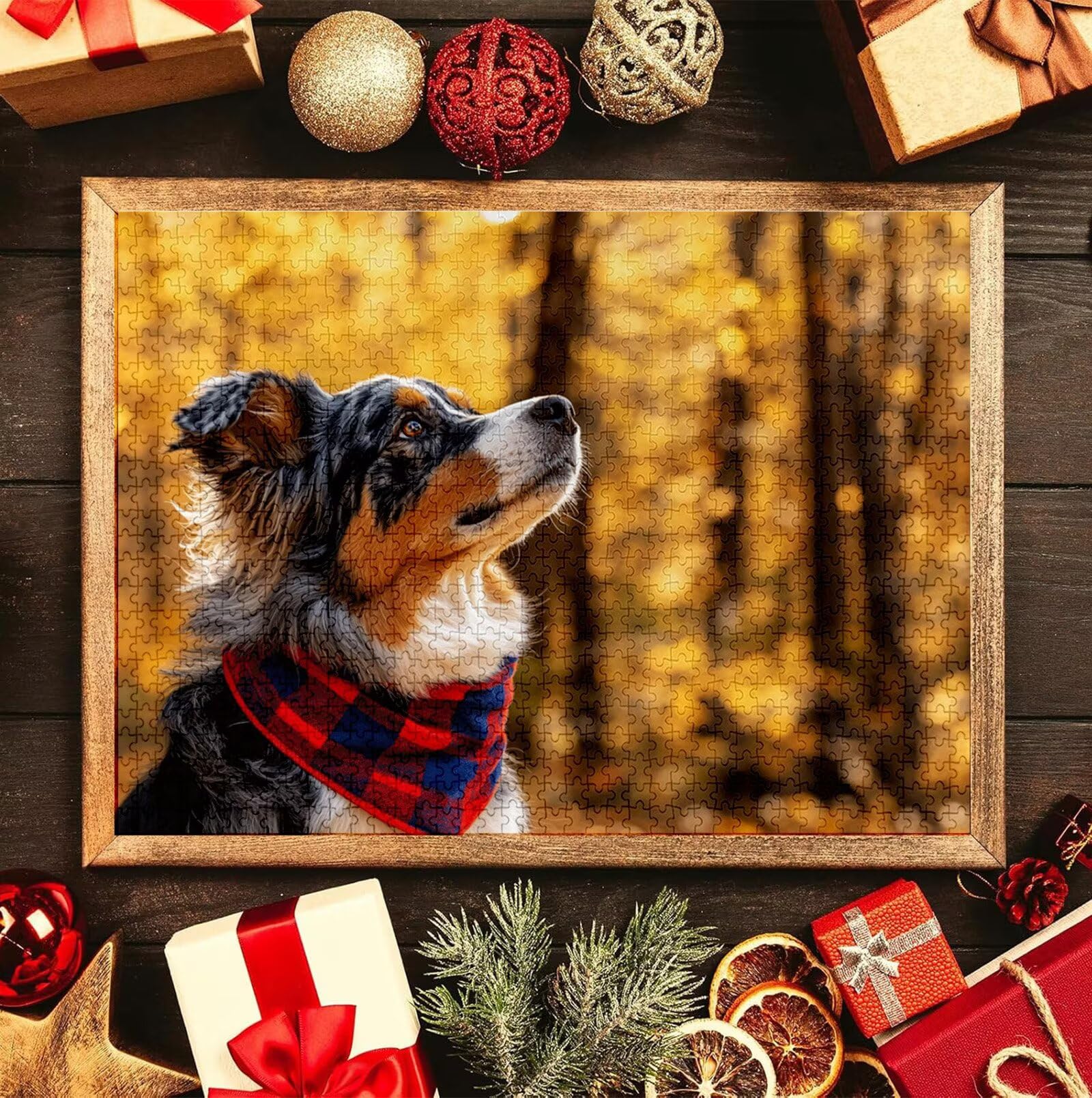 Puzzle Personalizado con Foto, Personalizada Rompecabezas Personalizado Diseña tu Logo Foto o Texto, Personalizado Navidad Halloween San Valentín Parejas Niños Familia Amigos h-2685