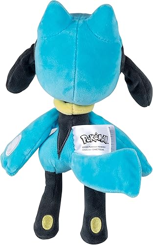 Miniatura 5 de Pokémon - Peluche de Riolu de 8 pulgadas, con licencia oficial, figura de Lucario Evolution, auténtico juguete de peluche suave, regalo de Navidad