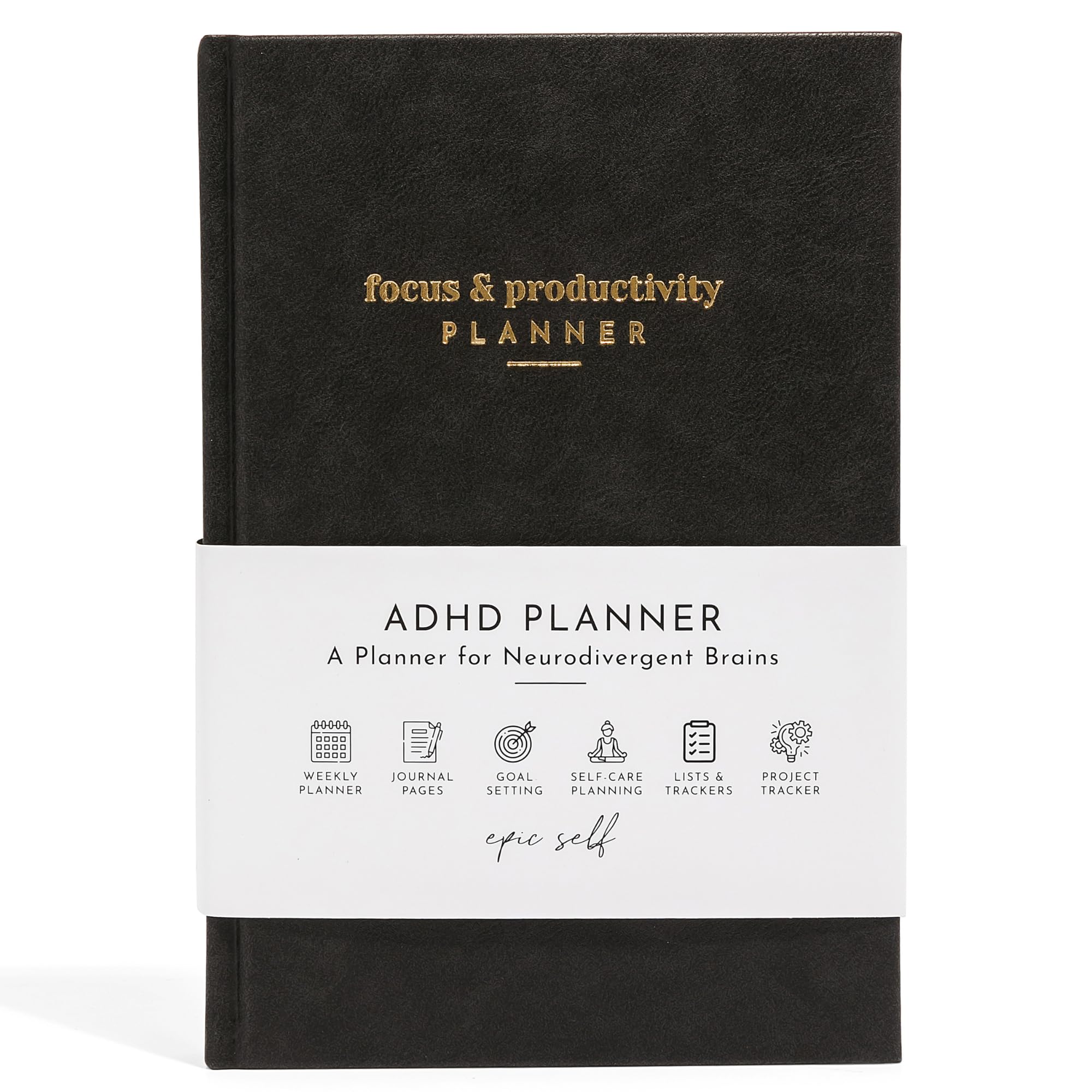 ADHD Planner for Adults: Focus Planner For Productivity - A planner for Neurodivergent Brains - Organization, Goal-Setting, and Time Management - Gift for Men and Women with ADHD