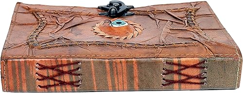 Miniatura 6 de cuero Hocus Pocus, libro de hechizos, diario de cuero contra el mal de ojo, cuaderno de cuero forrado de cuero para diario
