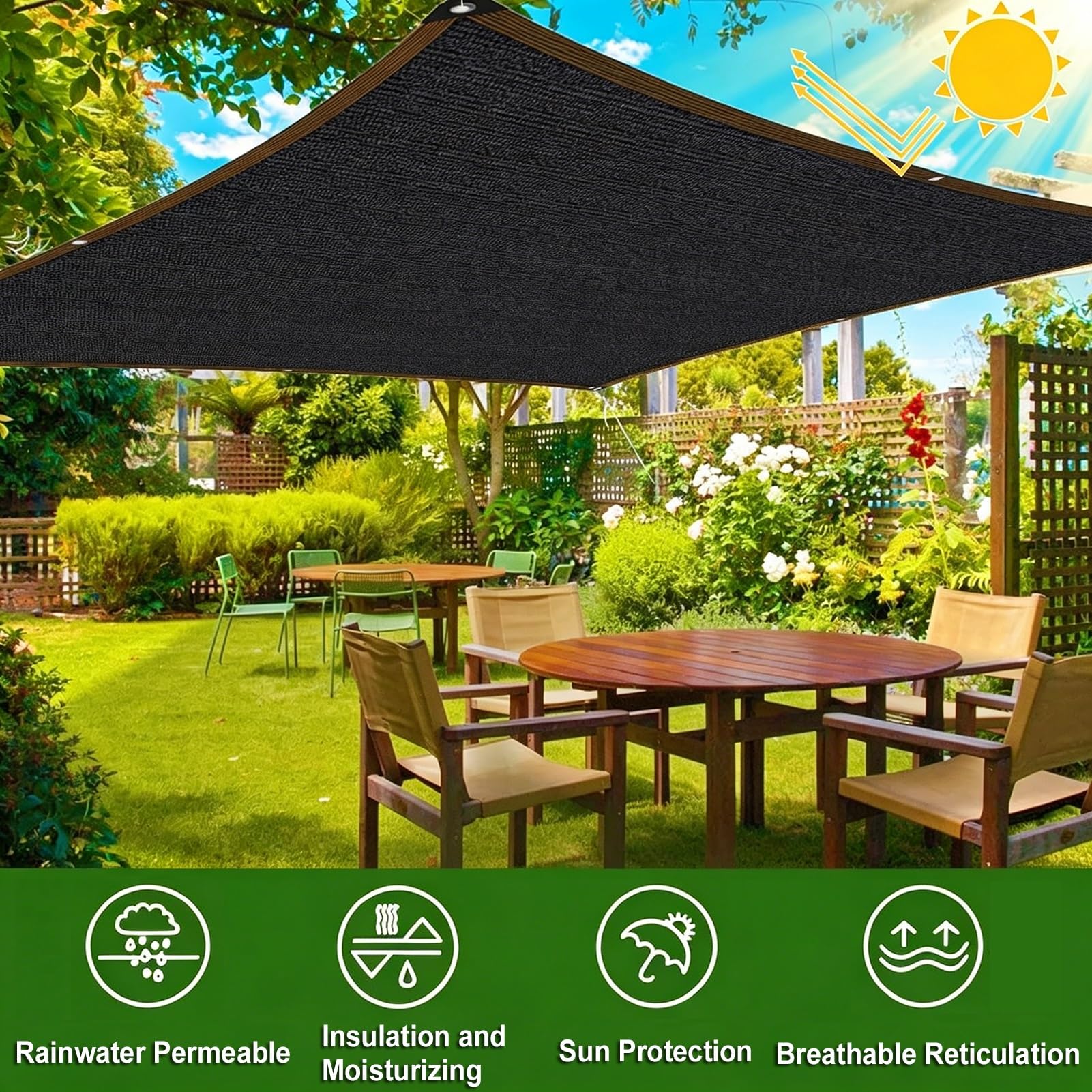 Filet Piscine Anti Feuilles Rectangulaire,3X8M Couverture Piscine Hivernage pour Extérieur,Bâche De Protection Piscines Enterrée Et Hors-Sol,Anti Feuilles&Anti-déchirure,Résistant(4x8m(13x26ft))