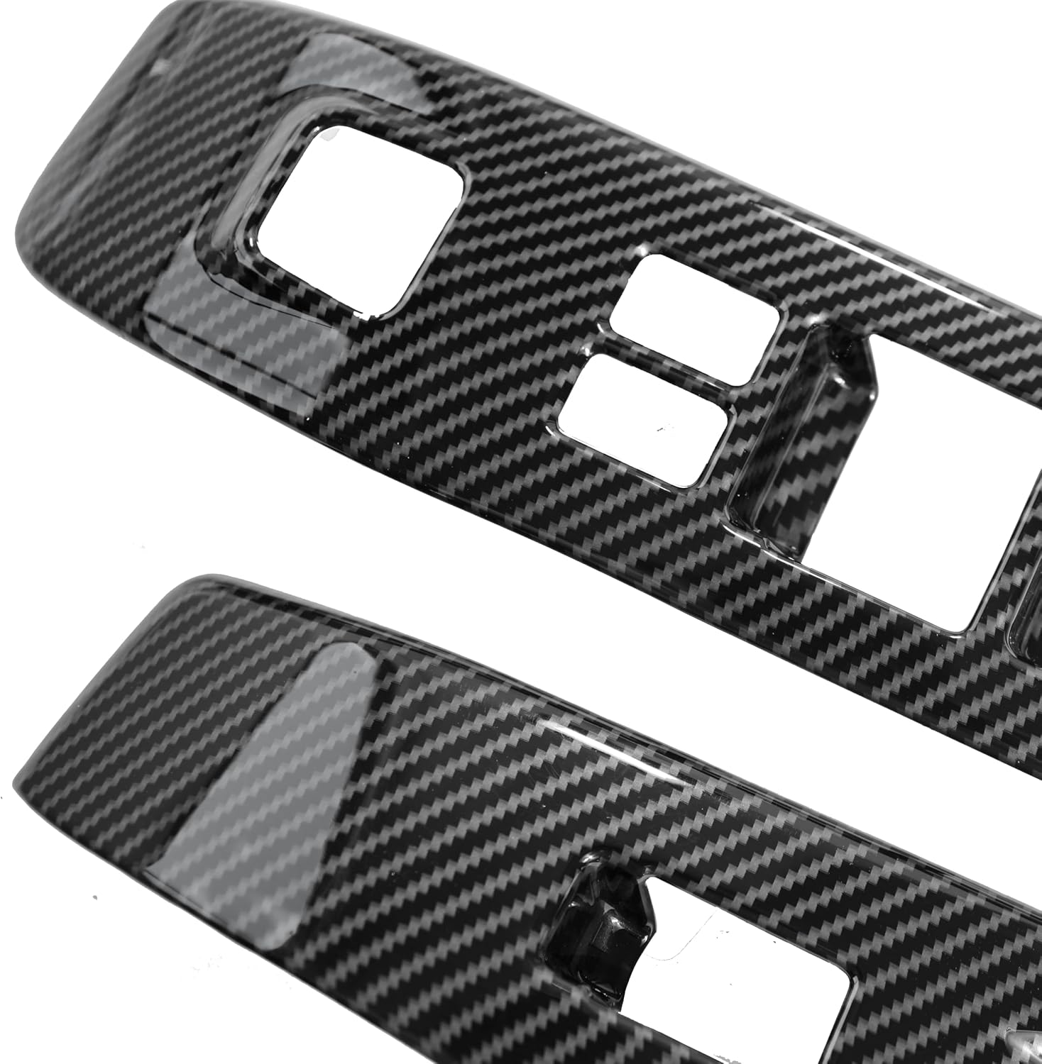 Barong for Nissan Frontier 2022-2026 Accessories Interior 4-Door Window Lift Trim Switch Panel Cover Trim ABS Carbon Fiber Style