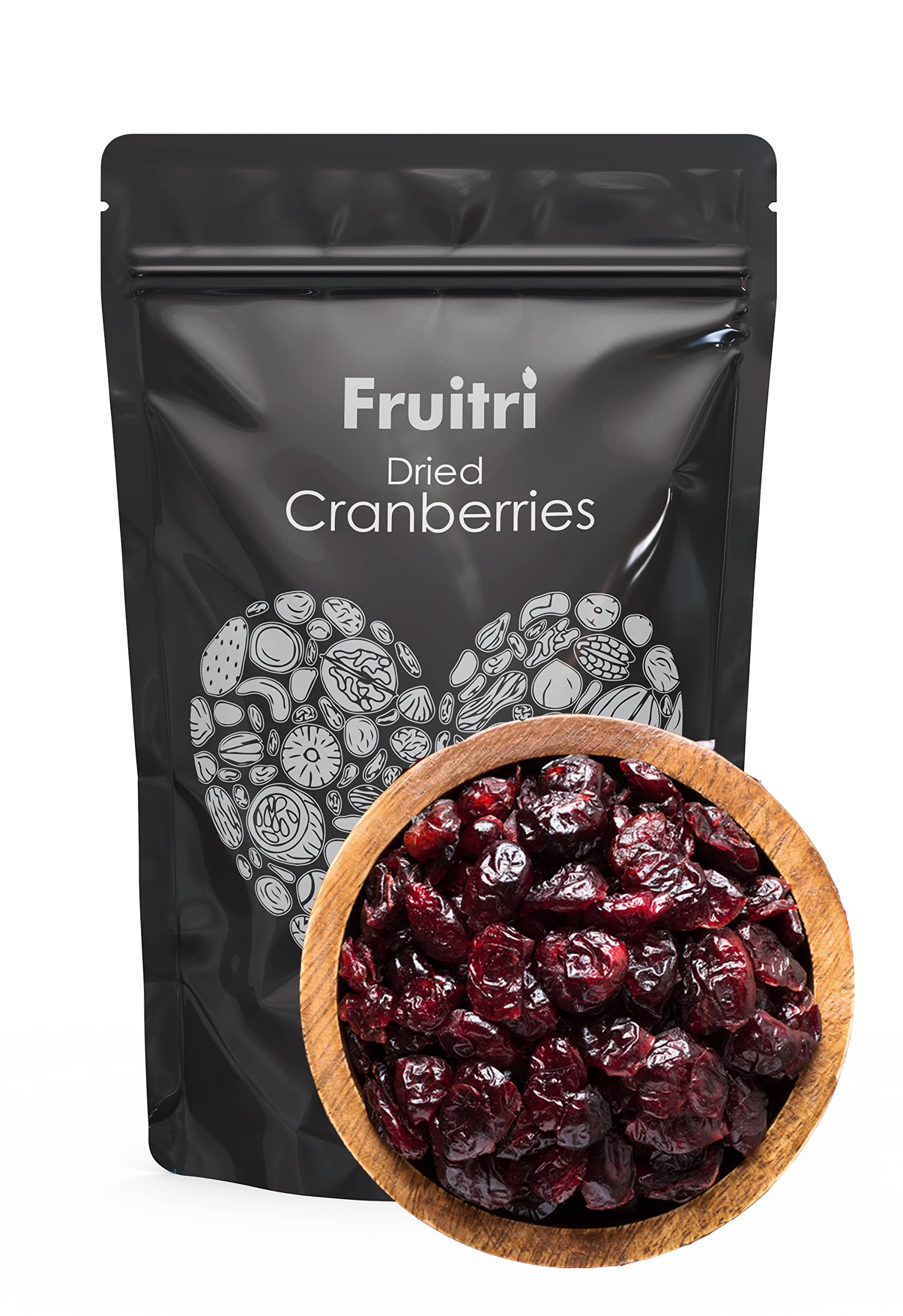 Fruitri Premium Californian Naturally Dried and Sweet Whole Cranberries | Real Dried Fruit | High Antioxidants, Dietary Fiber | Healthy Sweet Treats,1kg (B085F42CKB) Amazon Price History, Amazon Price Tracker