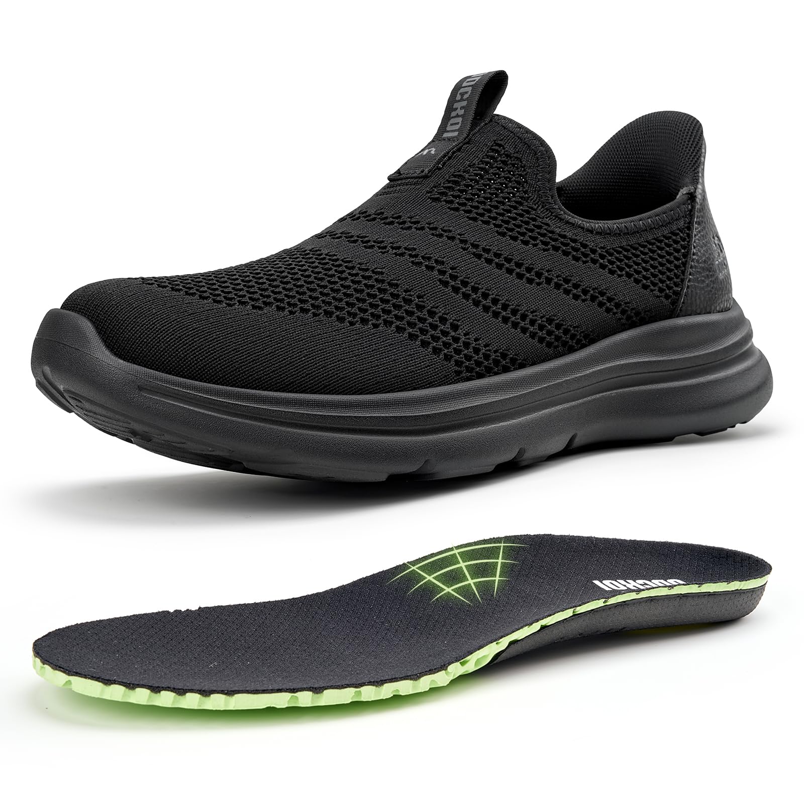 ODCKOI Slip On Sneaker Herren Schuhe Ohne Schnürsenkel Leichte Sportschuhe Atmungsaktives Freizeitschuhe Mesh Fitness Schuhe Turnschuhe Indoor Fashion Laufschuhe
