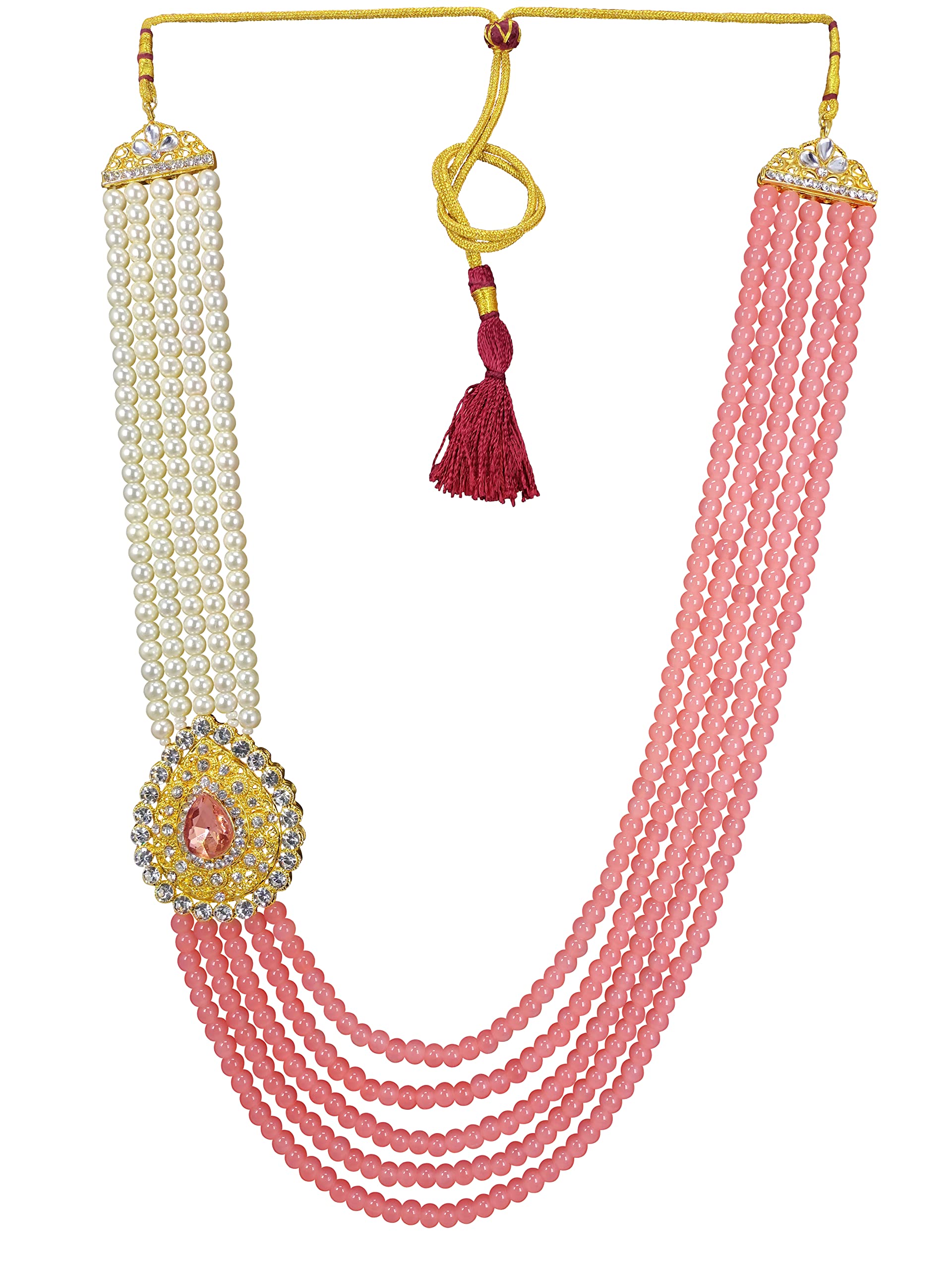See full amazon price history chart for Raadhe Creation five layers white and Green pearl beads Dulha groom sherwani Necklace/Moti Mala for Men for wedding (Pink (Peach)) Raadhe Creation five layers white and Green pearl beads Dulha groom sherwani Necklace/Moti Mala for Men for wedding (Pink (Peach)) (B0BPPXLDV5) Amazon Price History, Amazon Price Tracker
