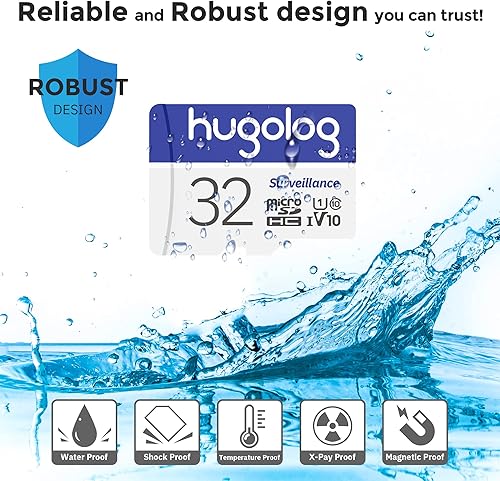 Miniatura 9 de Hugolog Cámara de seguridad 3K con tarjeta SD de 32 GB PRO para interiores, panorámicainclinación, procesamiento de sonido AI, ideal para monitor de