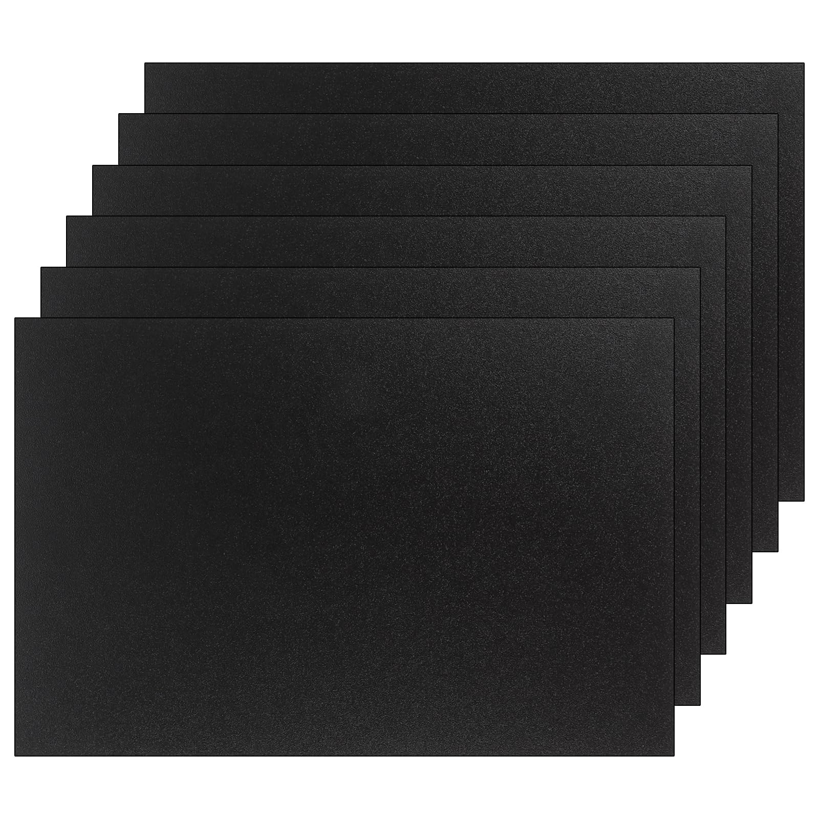 6 pannelli in plastica ABS da 3 mm, 30 x 20 cm, colore nero, per modellismo, fai da te, parafanghi per esterni, fai da te, parafanghi