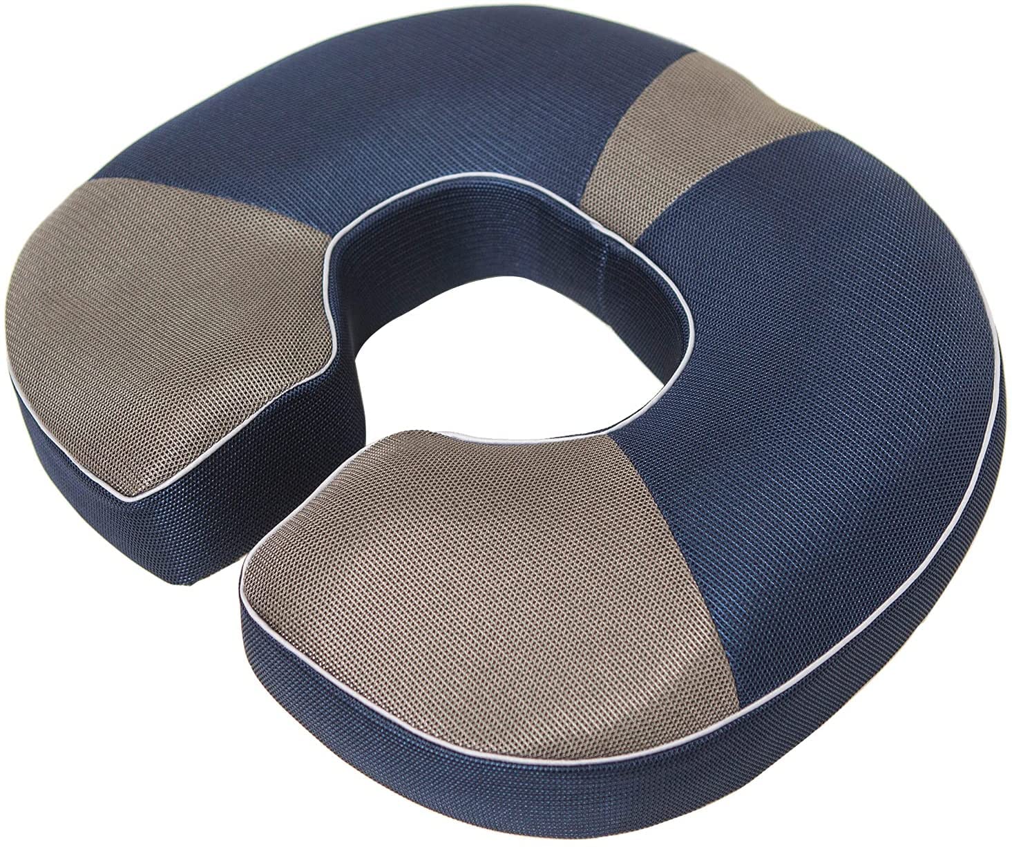 AYF Premium Donut Pillow Hemorrhoid Tailbone Cushion, Bamboo Memory Foam Chair Cushion for Home, Office Chair, Car, Reduce Tailbone Pain Relief(Dark Grey)